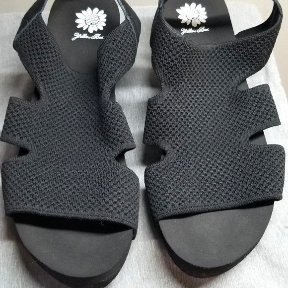 Yellow Box Shoes Black Yellow Box Sandals Poshmark
